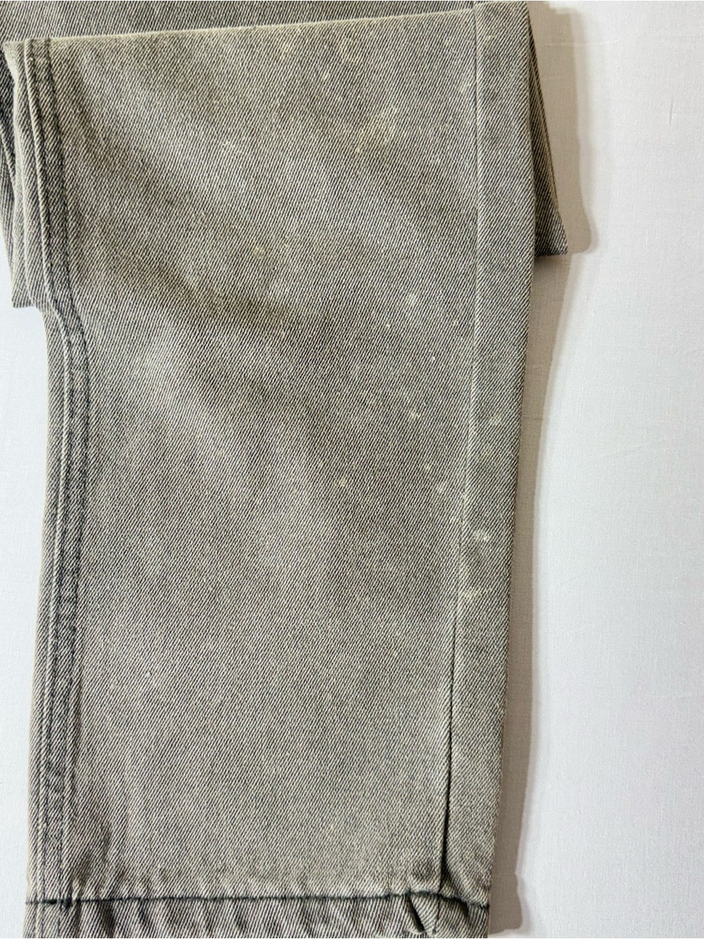 Revenge Clothing Gray Slim Straight Jeans with Mint Embroidered Logo - Picture 2 of 9